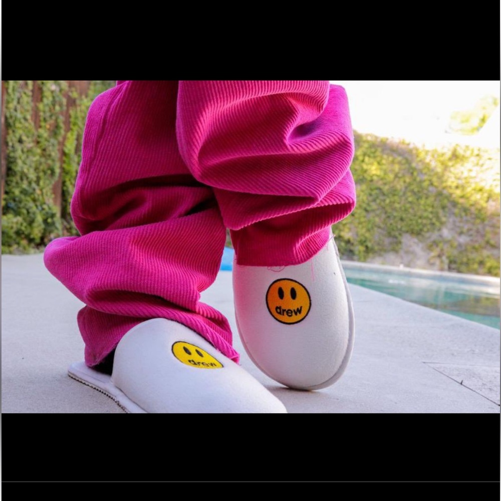 NWT Drew House - Mascot House Slippers Large White - Justin Bieber
